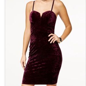 NWT Material Girl crushed velvet dress